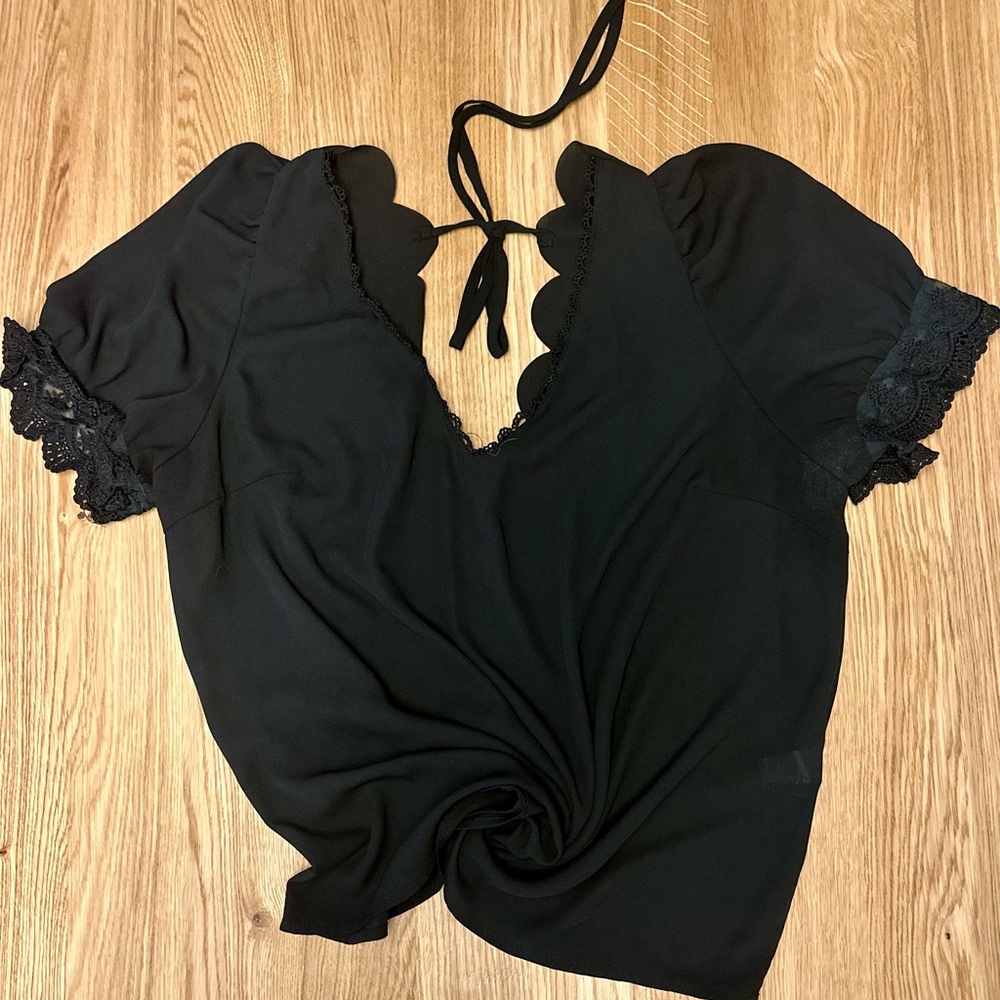 BOGO: Lace detail blouse